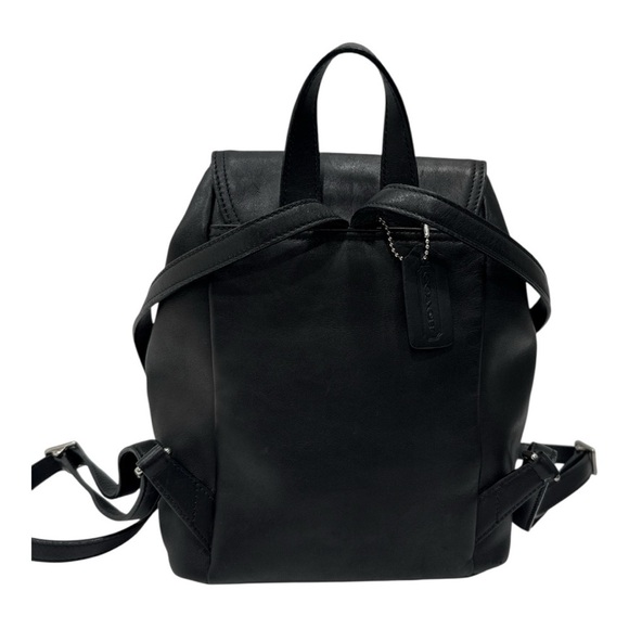 Coach Vintage Hampton Legacy Smooth Black Leather Backpack #9858 - Picture 14 of 14